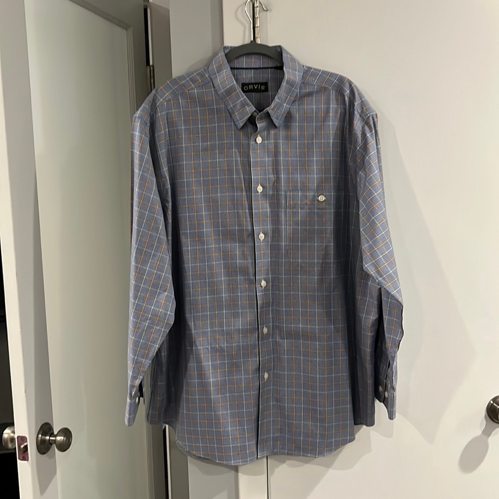 NWOT, XL, Orvis, Button Down Plaid Shirt